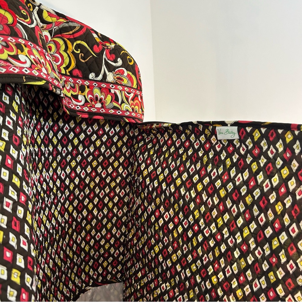 VERA BRADLEY Hanging Garment Bag - PUCCINI - Brown Pink Yellow Floral - Picture 13 of 16